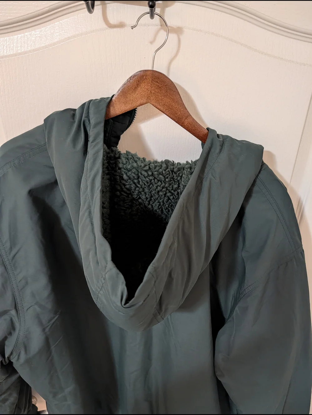Patagonia Men's Hooded Jacket in Dark Green